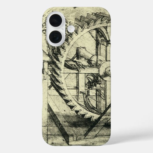 Leonardo da Vinci's loopband aangedreven kruisboog Case-Mate iPhone Case (Achterkant)
