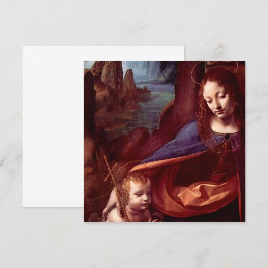 Leonardo da Vinci's Maagd (Madonna) van de rotsen (Voorkant / Achterkant)