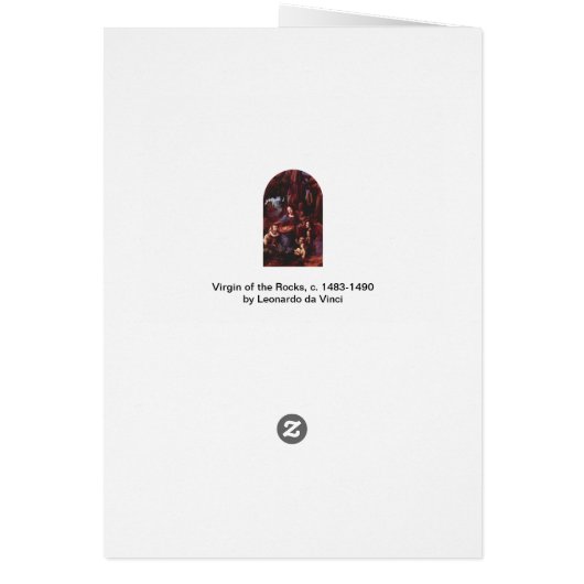 Leonardo da Vinci's Maagd (Madonna) van de rotsen (Achterkant)