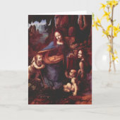 Leonardo da Vinci's Maagd (Madonna) van de rotsen Kaart (Gele Bloem)