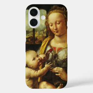 Leonardo da Vinci's Madonna met de anjer iPhone 16 Hoesje
