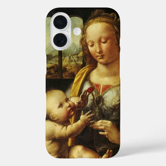 Leonardo da Vinci's Madonna met de anjer Case-Mate iPhone Case (Achterkant)