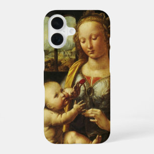 Leonardo da Vinci's Madonna met de anjer iPhone 16 Hoesje