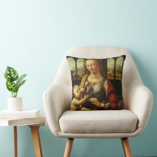 Leonardo da Vinci's Madonna met de anjer Kussen