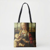 Leonardo da Vinci's Madonna met de anjer Tote Bag (Voorkant)