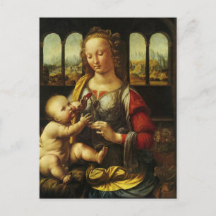 Leonardo da Vinci's Madonna van de Anjer Briefkaart