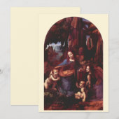Leonardo da Vinci's Madonna van de Rotsen (Voorkant / Achterkant)