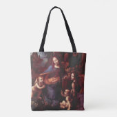 Leonardo da Vinci's Madonna van de Rotsen Tote Bag (Achterkant)