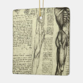Leonardo da Vinci's menselijke anatomie mannelijke Keramisch Ornament (Links)