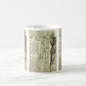 Leonardo da Vinci's menselijke anatomie mannelijke Koffiemok (Center)