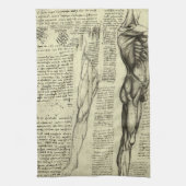 Leonardo da Vinci's menselijke anatomie mannelijke Theedoek (Verticaal)