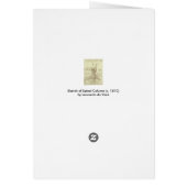 Leonardo da Vinci's menselijke anatomie ruggengraa (Achterkant)