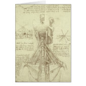Leonardo da Vinci's menselijke anatomie ruggengraa (Voorkant)