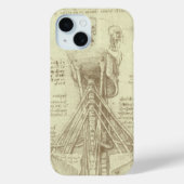 Leonardo da Vinci's menselijke anatomie ruggengraa Case-Mate iPhone Case (Achterkant)