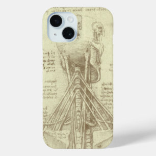 Leonardo da Vinci's menselijke anatomie ruggengraa iPhone 15 Case