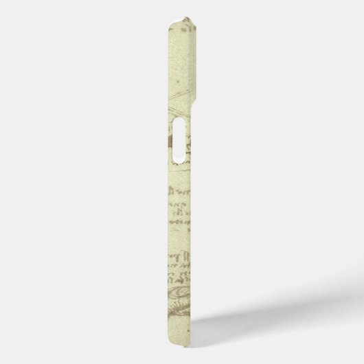 Leonardo da Vinci's menselijke anatomie ruggengraa Case-Mate iPhone Case (Achterkant / Rechts)
