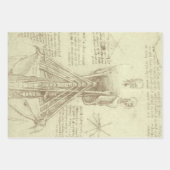 Leonardo da Vinci's menselijke anatomie ruggengraa Inpakpapier Vel (Voorkant)