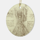 Leonardo da Vinci's menselijke anatomie ruggengraa Keramisch Ornament (Links)
