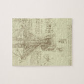 Leonardo da Vinci's menselijke anatomie ruggengraa Legpuzzel (Horizontaal)