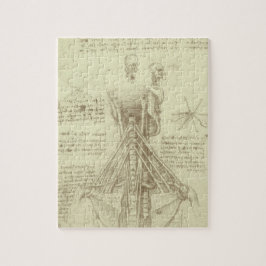 Leonardo da Vinci's menselijke anatomie ruggengraa Legpuzzel
