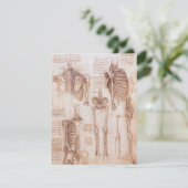 Leonardo da Vinci's menselijke anatomie skelet Bot (Staand voorkant)