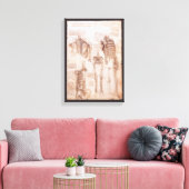 Leonardo da Vinci's menselijke anatomie skelet Bot Canvas Afdruk (Insitu (Woonkamer))