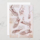 Leonardo da Vinci's menselijke anatomie voet Botte (Voorkant / Achterkant)