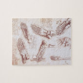 Leonardo da Vinci's menselijke anatomie voet Botte Legpuzzel (Horizontaal)