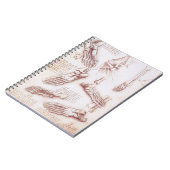 Leonardo da Vinci's menselijke anatomie voet Botte Notitieboek (Linkerzijde)