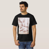 Leonardo da Vinci's menselijke anatomie voet Botte T-shirt (Voorkant volledig)