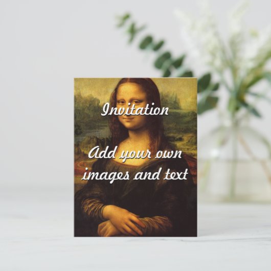 Leonardo Da Vinci's Mona Lisa Kaart (Staand voorkant)