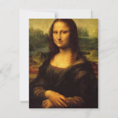 Leonardo Da Vinci's Mona Lisa Kaart (Achterkant)