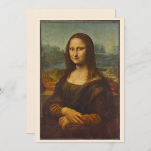 Leonardo da Vinci's Mona Lisa, Renaissancekunst (Voorkant / Achterkant)