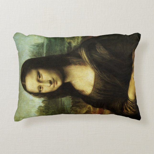 Leonardo da Vinci's Mona Lisa, Renaissancekunst Accent Kussen (Voorkant)
