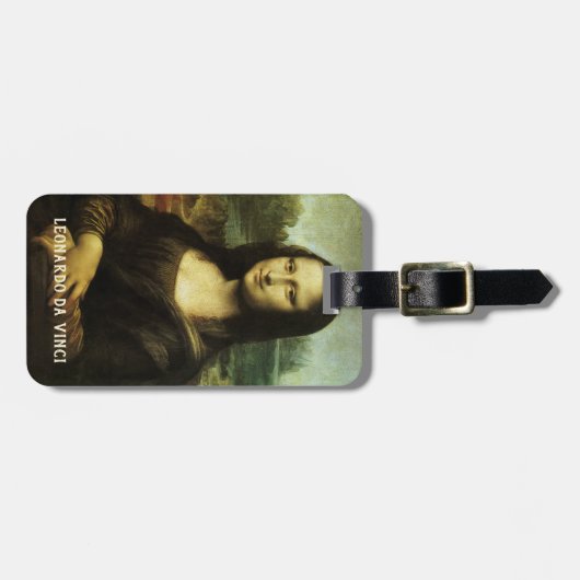 Leonardo da Vinci's Mona Lisa, Renaissancekunst Bagagelabel (Voorkant horizontaal)