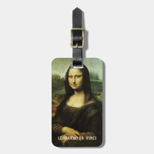 Leonardo da Vinci's Mona Lisa, Renaissancekunst Bagagelabel (Voorkant verticaal)