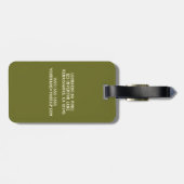 Leonardo da Vinci's Mona Lisa, Renaissancekunst Bagagelabel (Achterkant horizontaal)