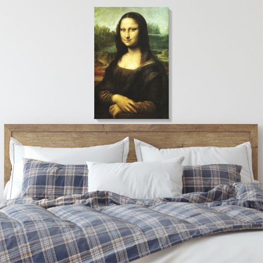 Leonardo da Vinci's Mona Lisa, Renaissancekunst Canvas Afdruk (Insitu (Slaapkamer))