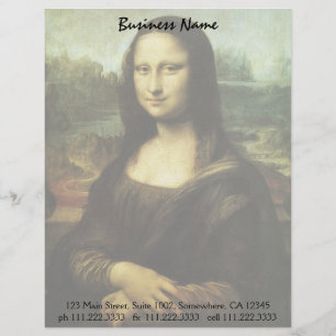 Leonardo da Vinci's Mona Lisa, Renaissancekunst Gepersonaliseerd Briefhoofd