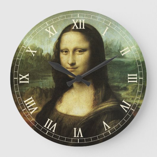 Leonardo da Vinci's Mona Lisa, Renaissancekunst Grote Klok (Voorkant)