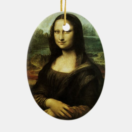 Leonardo da Vinci's Mona Lisa, Renaissancekunst Keramisch Ornament (Achterkant)