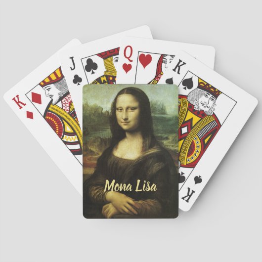 Leonardo da Vinci's Mona Lisa, Renaissancekunst Pokerkaarten (Achterkant)