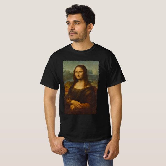 Leonardo da Vinci's Mona Lisa, Renaissancekunst T-shirt (Voorkant volledig)