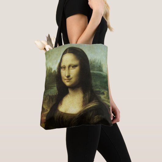 Leonardo da Vinci's Mona Lisa, Renaissancekunst Tote Bag (Dichtbij)