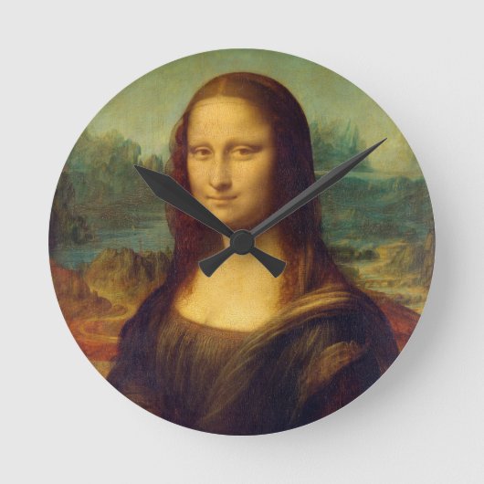 Leonardo da Vinci's Mona Lisa Ronde Klok (Voorkant)