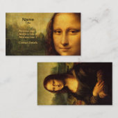 Leonardo Da Vinci's Mona Lisa Visitekaartje (Voorkant / Achterkant)