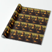 Leonardo da Vinci's Mona Lisa Wrapping Paper Cadeaupapier (Uitgerold)