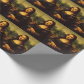 Leonardo da Vinci's Mona Lisa Wrapping Paper Cadeaupapier (Hoek)