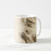 Leonardo da Vinci's Oude man en waterschets Koffiemok (Voorkant rechts)