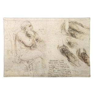 Leonardo da Vinci's Oude Man en Waterschets Placemat